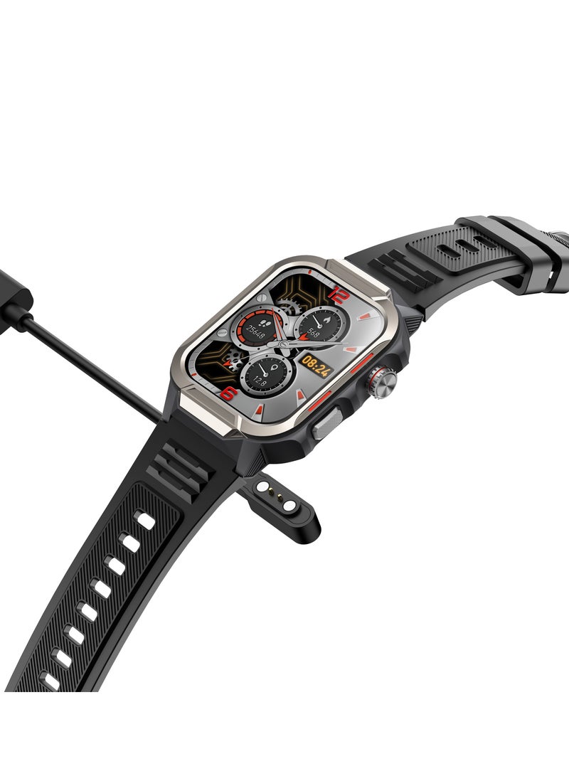 Smartwatch, GTS9 with Bluetooth Call (Receive/Make Calls), Fitness Tracking Watch with Sleep Monitoring for iPhone/Android, 3ATM Waterproof (Grey Frame Black) - Image 5