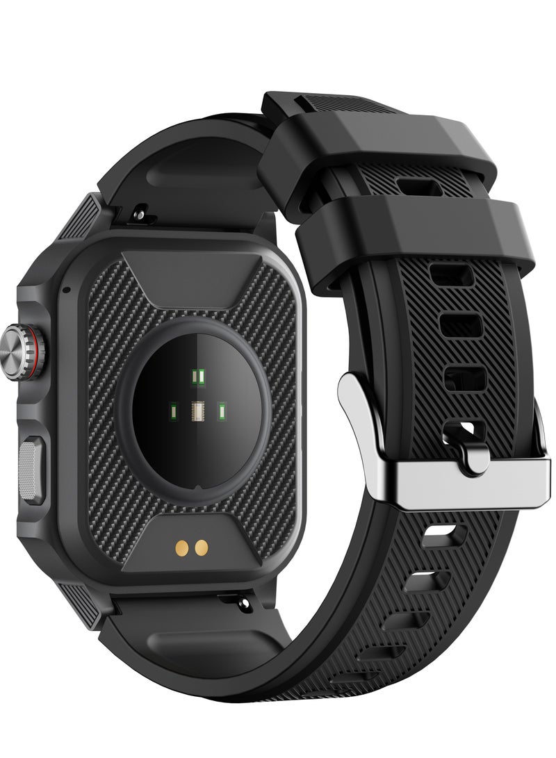 Smartwatch, GTS9 with Bluetooth Call (Receive/Make Calls), Fitness Tracking Watch with Sleep Monitoring for iPhone/Android, 3ATM Waterproof (Grey Frame Black) - Image 3