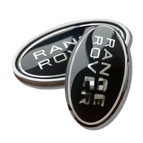 QOMAGO Car Front Hood Emblem and Rear Trunk Emblem Badges OEM Style Replacement Compatible with Range Rover Accessories - Image 1