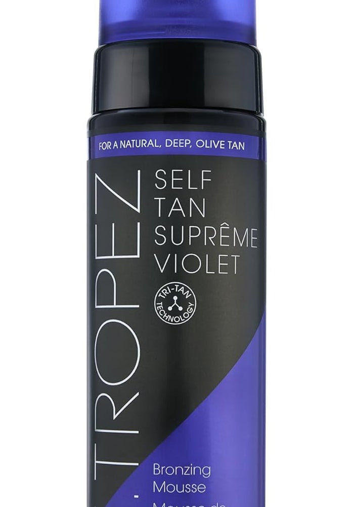 St.Tropez Self Tan Suprême Violet Bronzing Mousse - Hydrating, Ultra-Rich Natural Olive Tan, Streak-Free Finish, 200 ml - Image 1