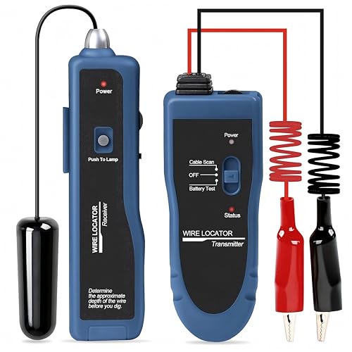 KOLSOL Underground Wire Locator & Cable Tester F02 Pro with Rechargeable 1100mAh Battery for Locating Wires & Control Cables - Image 1