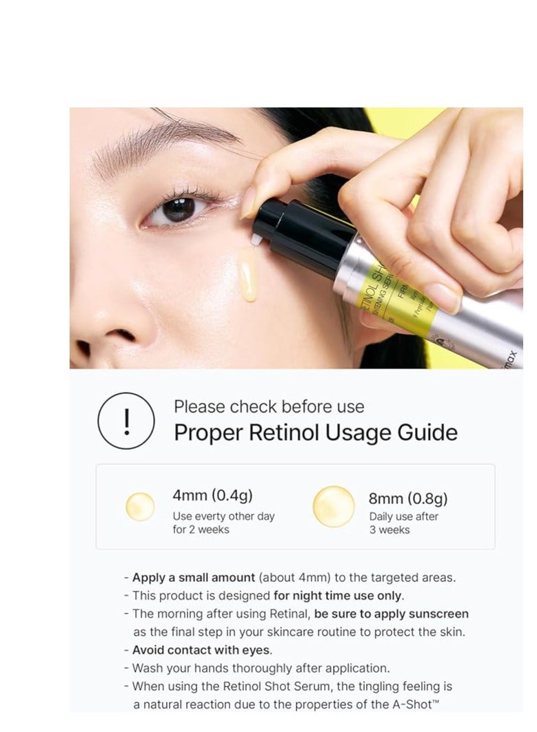celimax The Vita A Retinol Shot Tightening Serum | with Pure Vitamin A Retinol, Peptide, Pore Minimizer, Wrinkles & Fine Lines, Firmer Skin, Anti-Aging, Skin Smoothing 30ml - Image 3