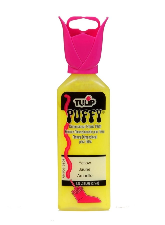 توليب طلاء قماشي الأبعاد 11/4 أونصة منتفخة باللون الأصفر