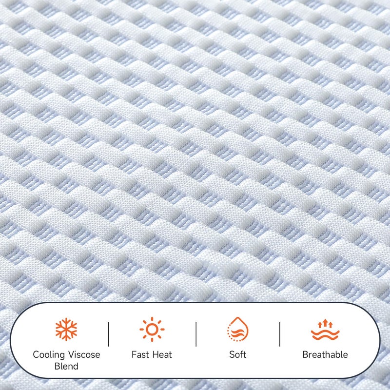 TiMiCalda Heated Mattress Pad Queen - Electric Mattress Pad Cover with Dual Controllers, 5 Heat Settings & 10-Hour Auto Off, Deep Pocket Bed Protector for All Seasons, 60"x80" - Image 3