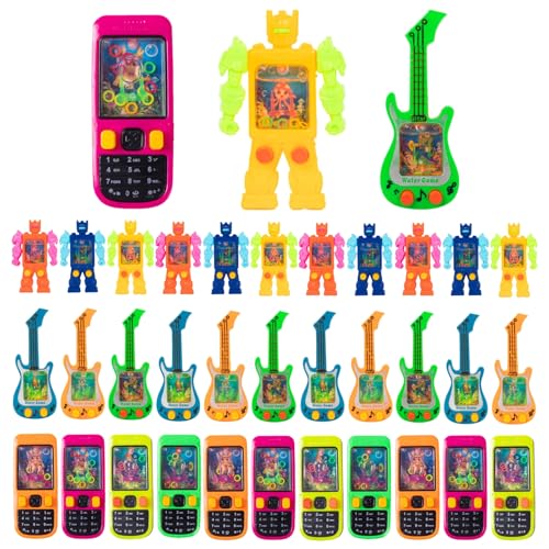 Nbguigdstr Handheld Water GameWater Ring Toss Handheld Toys Mixed Designs Ideal for Party Favors Goodie Bag Stuffers Classroom Rewards Prizes Birthday Return Gifts Valentines Day Back to School Gifts 10 - Image 1