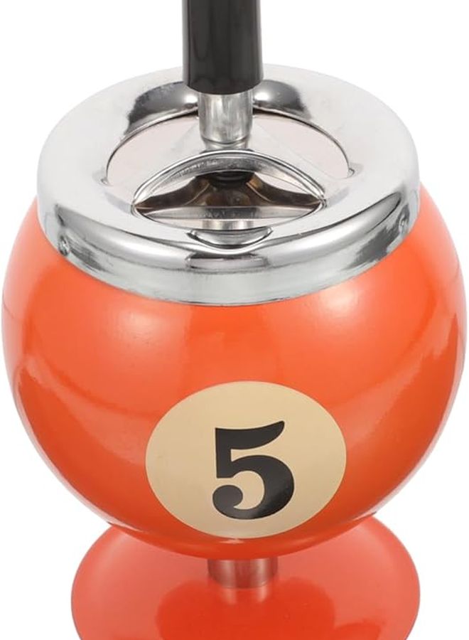 Iron Automatic Extinguishing Ashtray Desktop Cigarette Tray Windproof Durable For Home Office Restaurant - Image 2