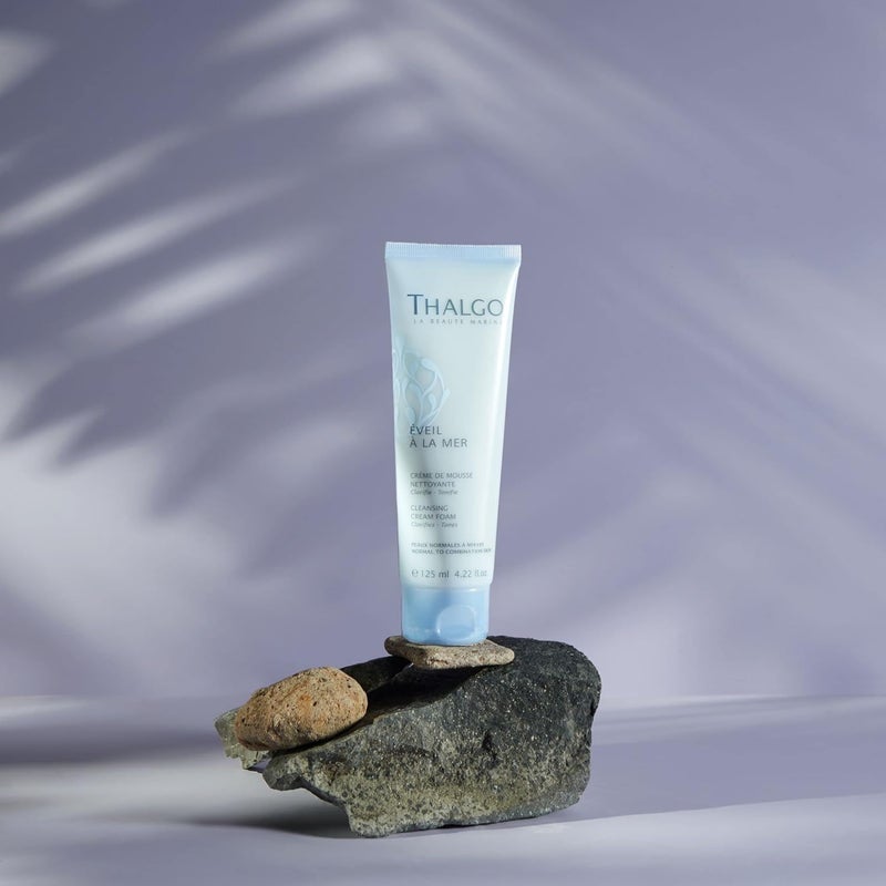Thalgo Cleansing Cream Foam CreamtoFoam Face Cleanser for All Skin Types Makeup Remover Purifying Cleanser 125ml - Image 2