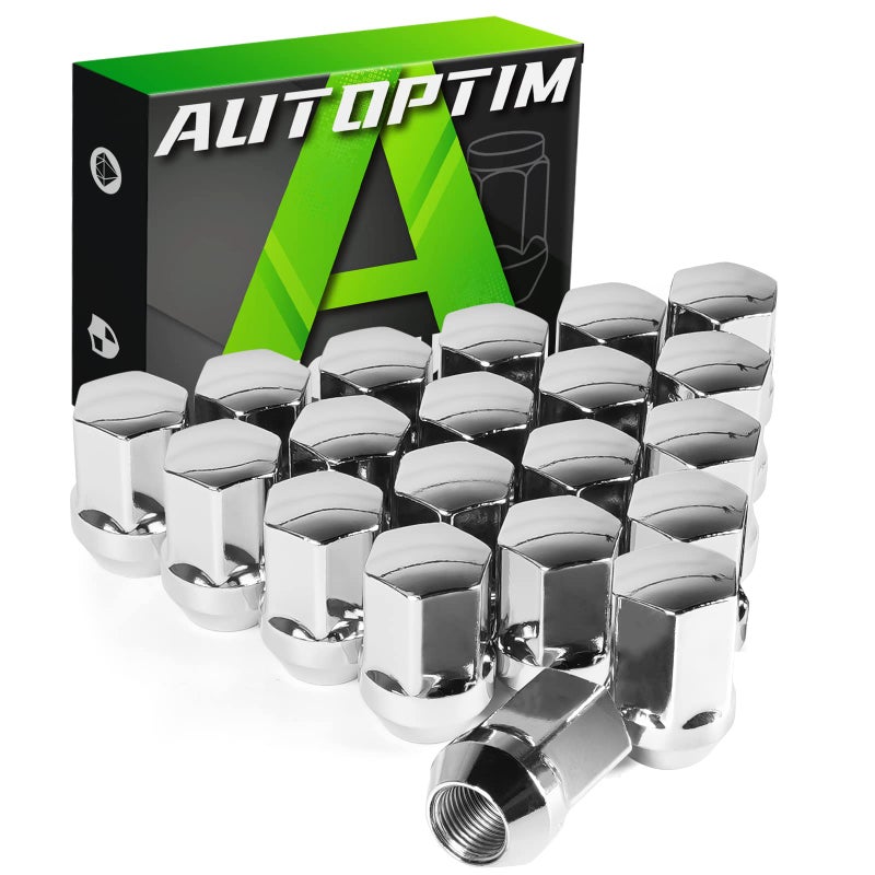AUTOPTIM 91618 OEM Lug Nuts Replacement for 20022010 Dodge Ram 1500 20062010 Dodge Dakota 20042009 Dodge Durango 20PCS 78 Hex Chrome Conical Seat Closed End Style Factory Lug Nut
