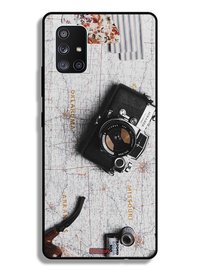 Tolwak غطاء واقي لهاتف سامسونج جالاكسي A71 5G بتصميم كاميرا قديمة - Image 1