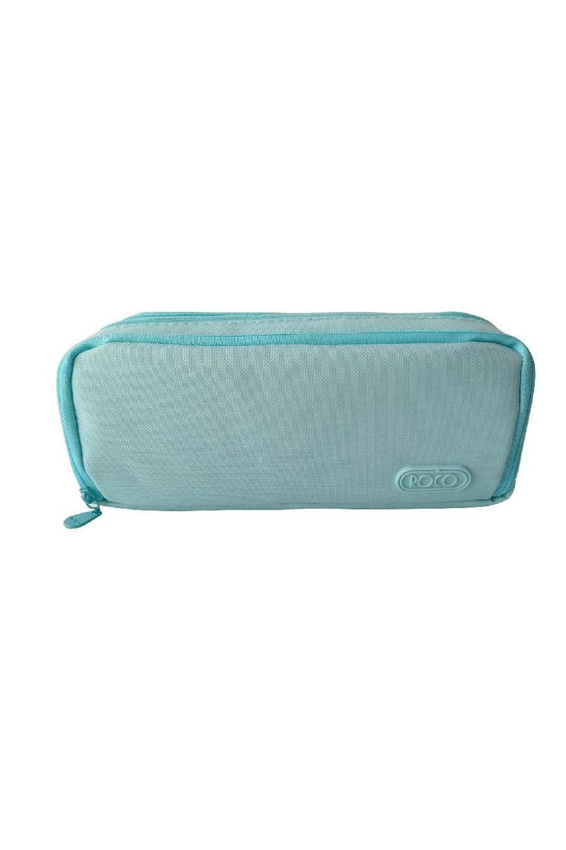 روكو حافظة أقلام ناعمة بجيبين شبكيين بثلاثة أقسام، لون أزرق - Image 2
