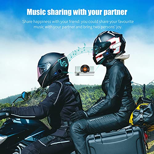 FreedConn Motorcycle Helmet Bluetooth Headset KY PRO Motorcycle Communication Systems Intercom Headphones, Stereo Music FM IP65 Waterproof for Full/Half Motorbike Helmet Basic - Image 4