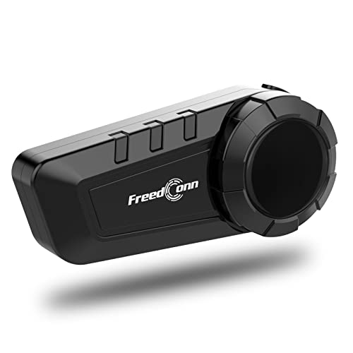 FreedConn Motorcycle Helmet Bluetooth Headset KY PRO Motorcycle Communication Systems Intercom Headphones, Stereo Music FM IP65 Waterproof for Full/Half Motorbike Helmet Basic - Image 1