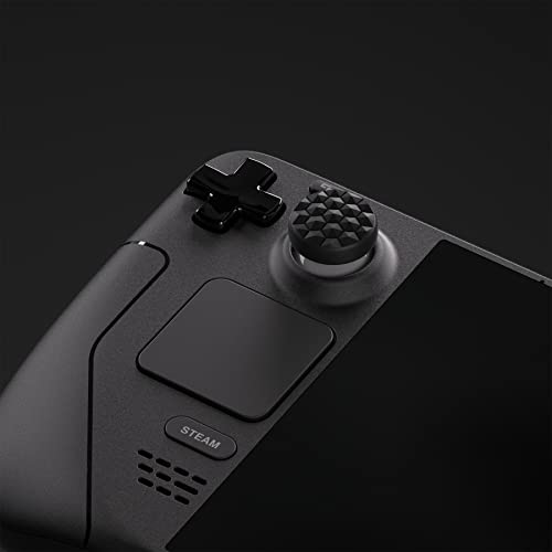 PlayVital Thumb Grip Caps for Steam Deck LCD, Silicone Thumbsticks Grips Joystick Caps for Steam Deck OLED - Diamond Grain & Crack Bomb Design - Image 4