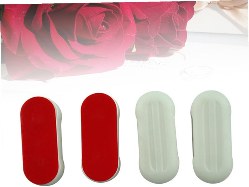 8pcs Toilet Seat Bumpers Kit Strong Adhesive Cushioned Replacement Pads Abs Plastic with Tpe Buffering for Bathroom Seat Repair - Image 2