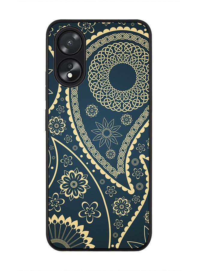 Stylizedd Rugged Black Edge case for Oppo A18 / Oppo A38, Slim fit Soft Case Flexible Rubber Edges Anti Drop TPU Gel Thin Cover - Indian Nights - Image 1