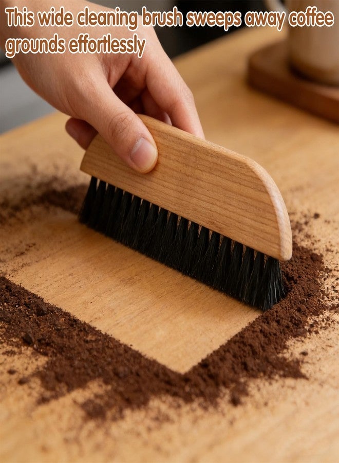 CYUXING 2Pcs Coffee Grinder Cleaning Brush Set with Natural Bristles & Wood Handle Daily Necessities for Coffee Grinder, Espresso Machine, and Portafilter Cleaning Tool - Image 5