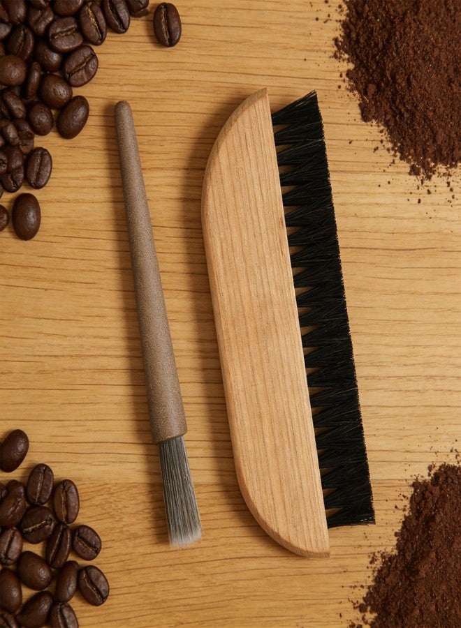 CYUXING 2Pcs Coffee Grinder Cleaning Brush Set with Natural Bristles & Wood Handle Daily Necessities for Coffee Grinder, Espresso Machine, and Portafilter Cleaning Tool - Image 4