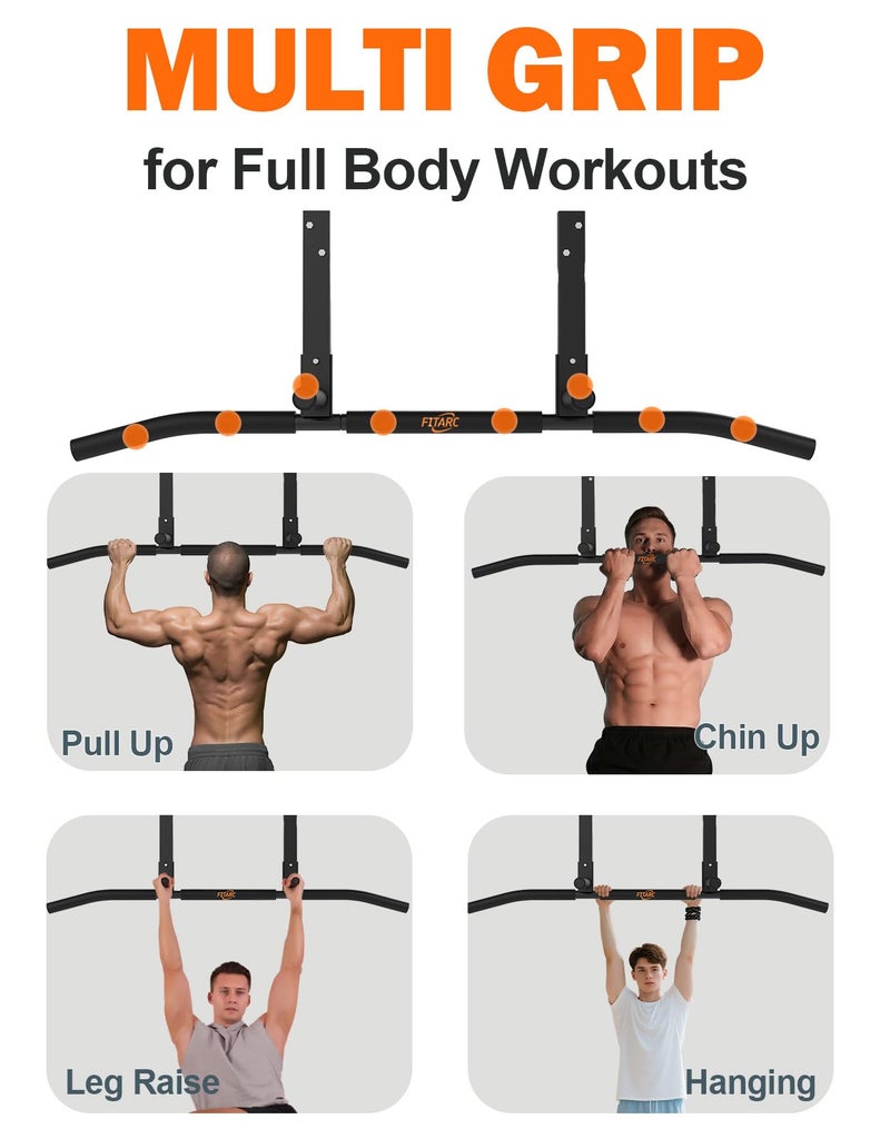 Fitarc Joist Mount Pull Up Bar, Chin Up Bar Ceiling Mount, Heavy Duty Home Gym Workout Equipment, 42 in Wide -Patent Pending - Image 3