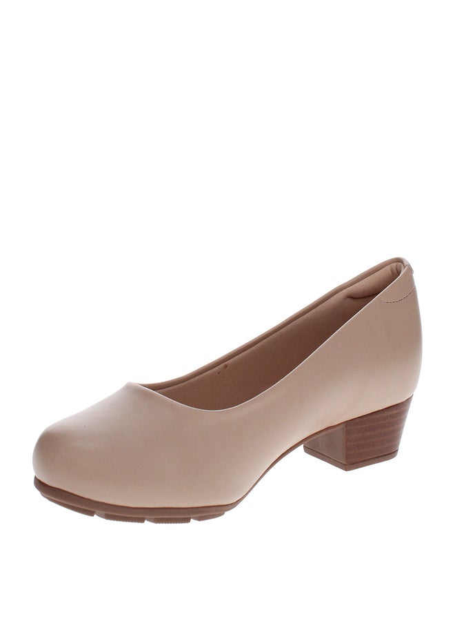 MODARE Solid Open Toe Block Heel Shoes - Image 4