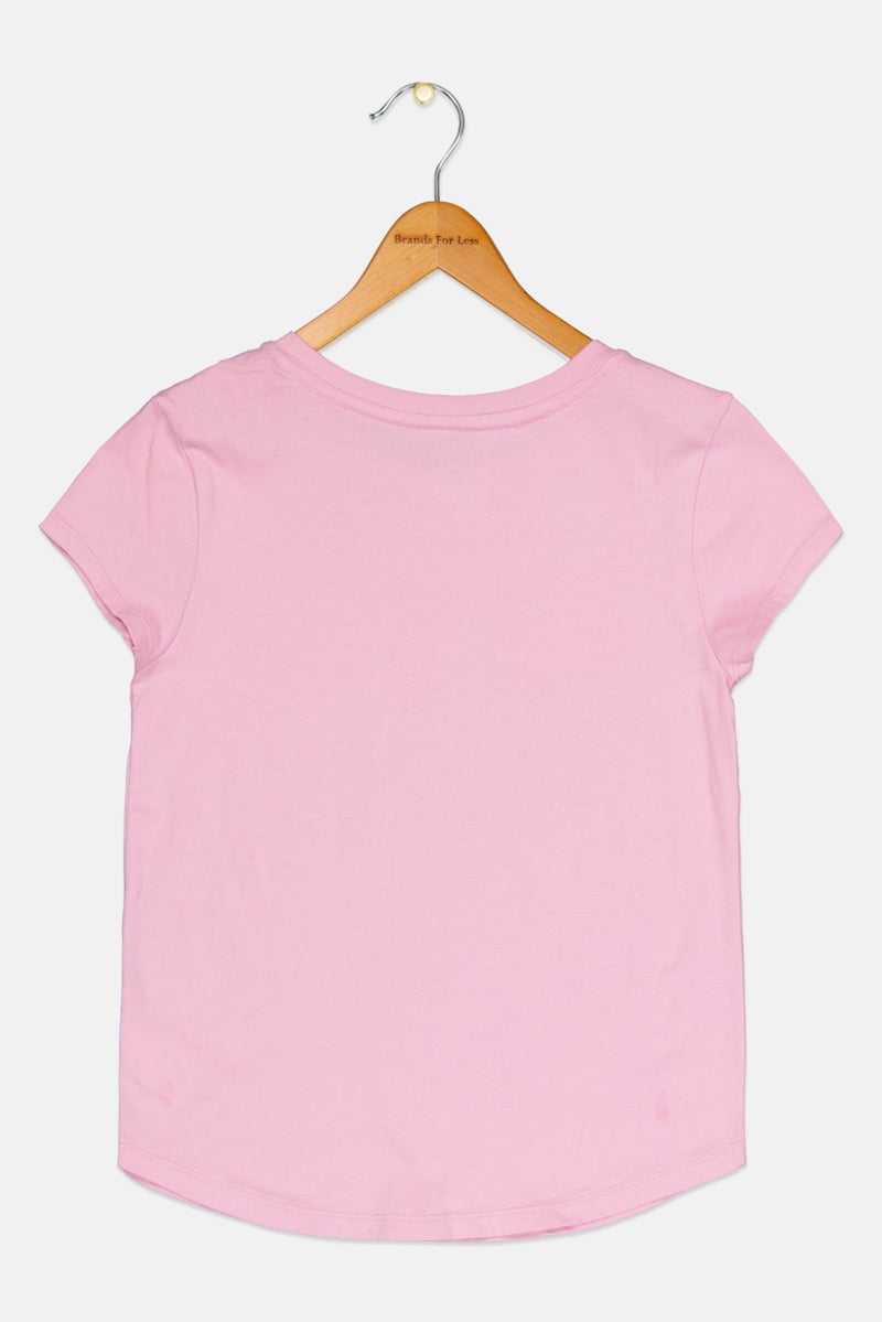 GAP Kids Girl Graphic Printed Short Sleeve T-Shirt,  Pink - Image 2