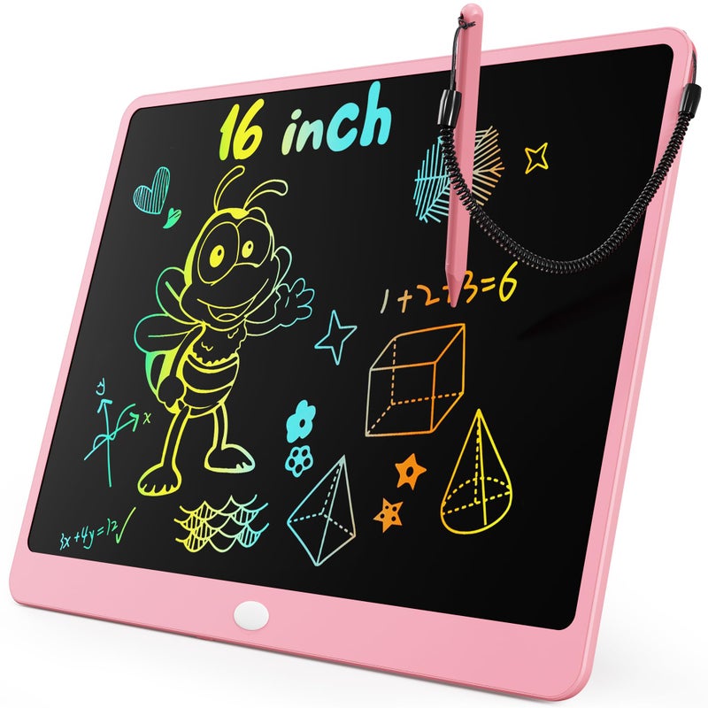 KOKODI LCD Writing Tablet 16 Inch Colorful Toddler Doodle Board Drawing Tablet Erasable Reusable Electronic Drawing Pads Educational and Learning Toy for 36 Years Old Boy and Girls - Image 2