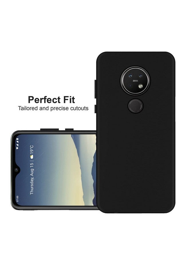 hello zone غلاف خلفي ناعم حصري غير لامع من هيلو زون لهاتف نوكيا 7.2 - أسود - Image 2