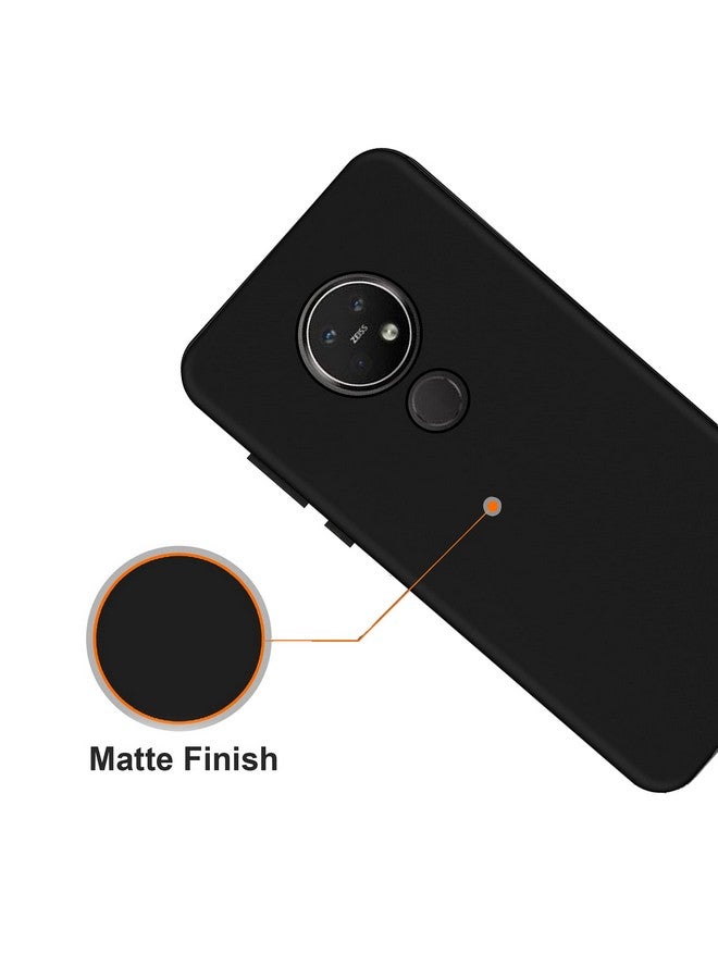 hello zone غلاف خلفي ناعم حصري غير لامع من هيلو زون لهاتف نوكيا 7.2 - أسود - Image 3