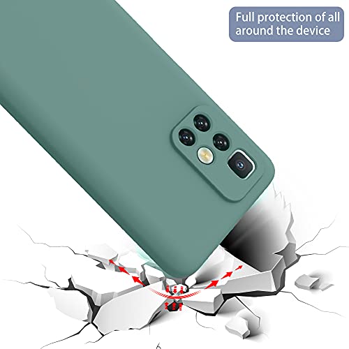 Winble Soft Silicone Camera Protection Protective Back Cover for Mi Redmi 10 Prime (Green) - Image 5