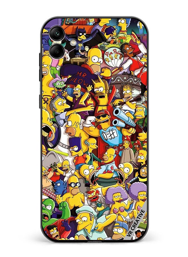 VR CREATIVE Protective Case Cover For Samsung Galaxy A04 Simpsons Design Multicolour - Image 1