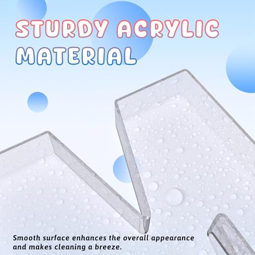 RUFHVTY 13.8" Extra Large Acrylic Letter Charcuterie Board Box, Reusable Fillable Letter Cake Candy Dish Display Serving Tray for Birthday Anniversary Party Decoration (A) - Image 3