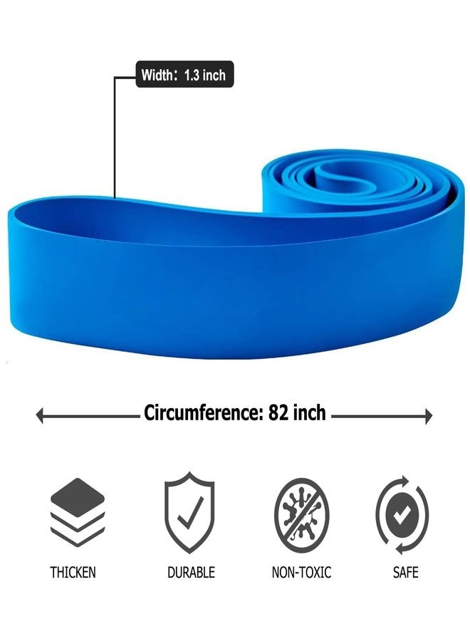 WSAKOUE Pull Up Bands, Resistance Bands, Pull Up Assist Band Exercise Resistance Bands for Body Stretching, Powerlifting, Resistance Training - Blue - Image 2