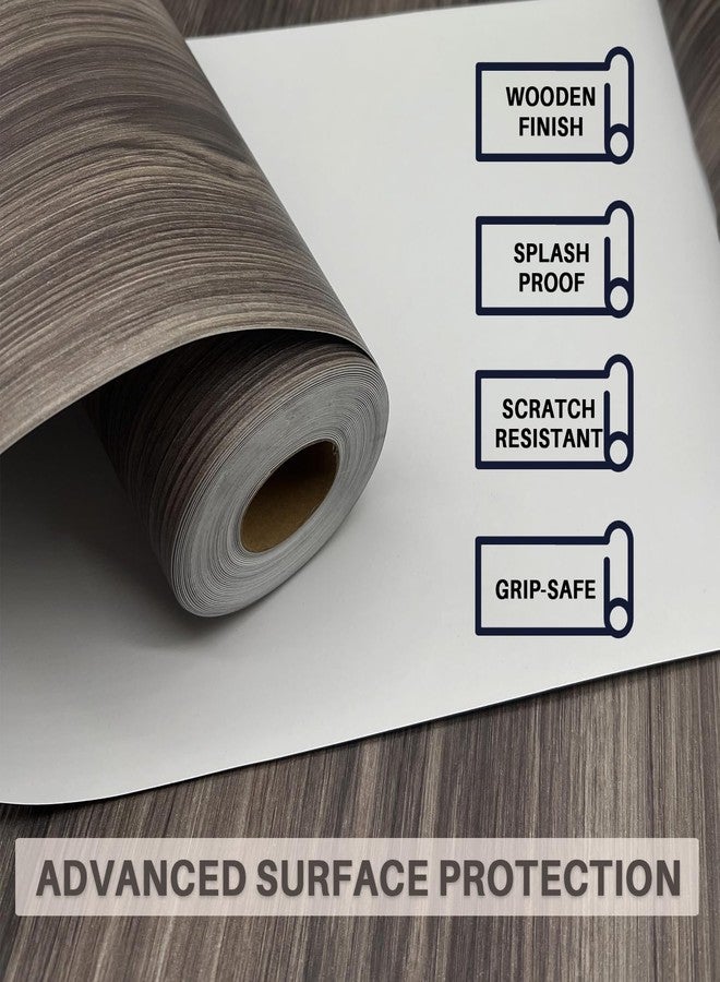 auxua Wood Grain Peel and Stick Floor Tiles - 11.8” Width, Full Roll Length of 118" - Versatile Design for Any Space, Self Adhesive Vinyl Flooring, Waterproof and Non-Slip Features - Image 3