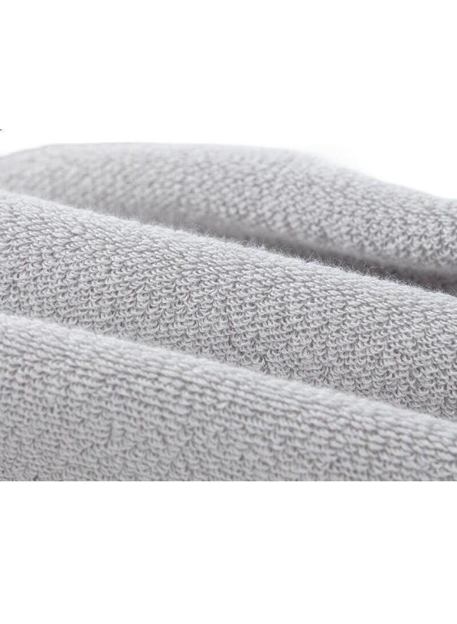 MUJI مجموعة مناشف موجي - 3 قطع من مناشف قطنية سميكة من قطن شينجيانغ الفاخر، ناعمة وصديقة للبشرة، عالية الامتصاص وسريعة الجفاف 120 جرام لكل منشفة - Image 3