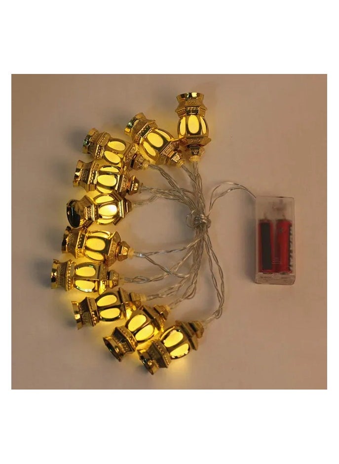 Generic Ramadan Decorations Branch Decoration Rope Lanterns Lights, Yellow, 3 Meters  - Image 2