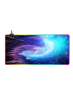 FlashHawk RGB Gaming Mouse Pad, 14 LED Modes Extended Large Table Desk, Mat Mousepad for PC Computer MacBook , Keyboard Mat, Anti-Slip, 800*300mm Size  - Image 1