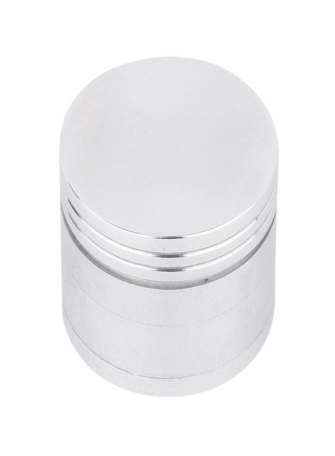 A.K.TRADERS 42mm Silver Color Metal Herb Storage Grinder Crusher with Honey Dust Filter 4 Parts 42mm White Compact Durable Design - Image 1