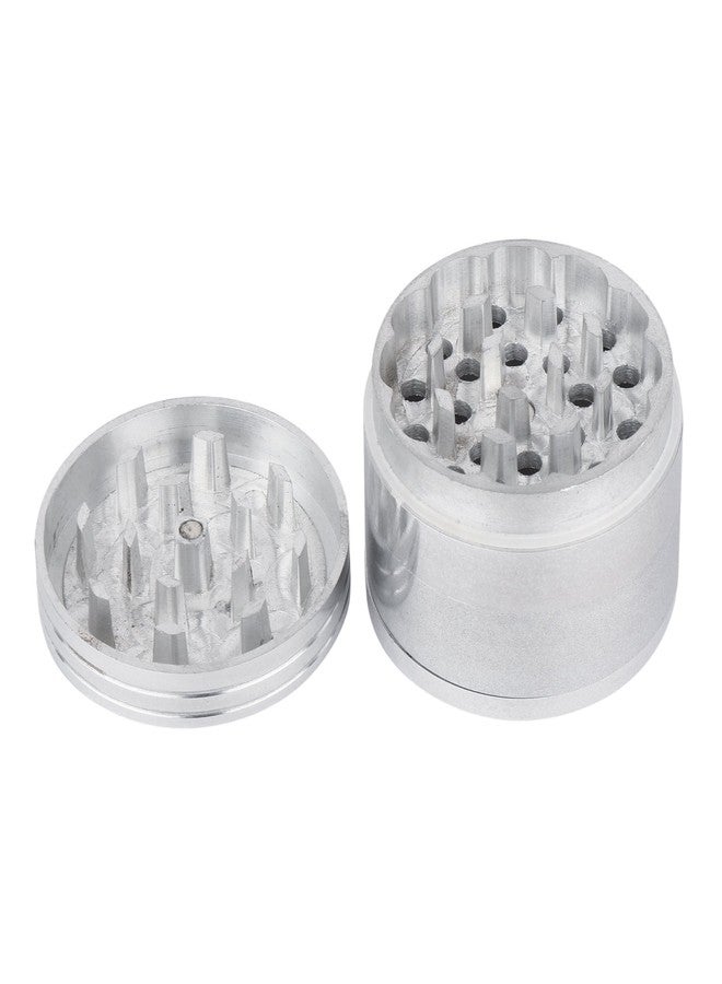 A.K.TRADERS 42mm Silver Color Metal Herb Storage Grinder Crusher with Honey Dust Filter 4 Parts 42mm White Compact Durable Design - Image 3