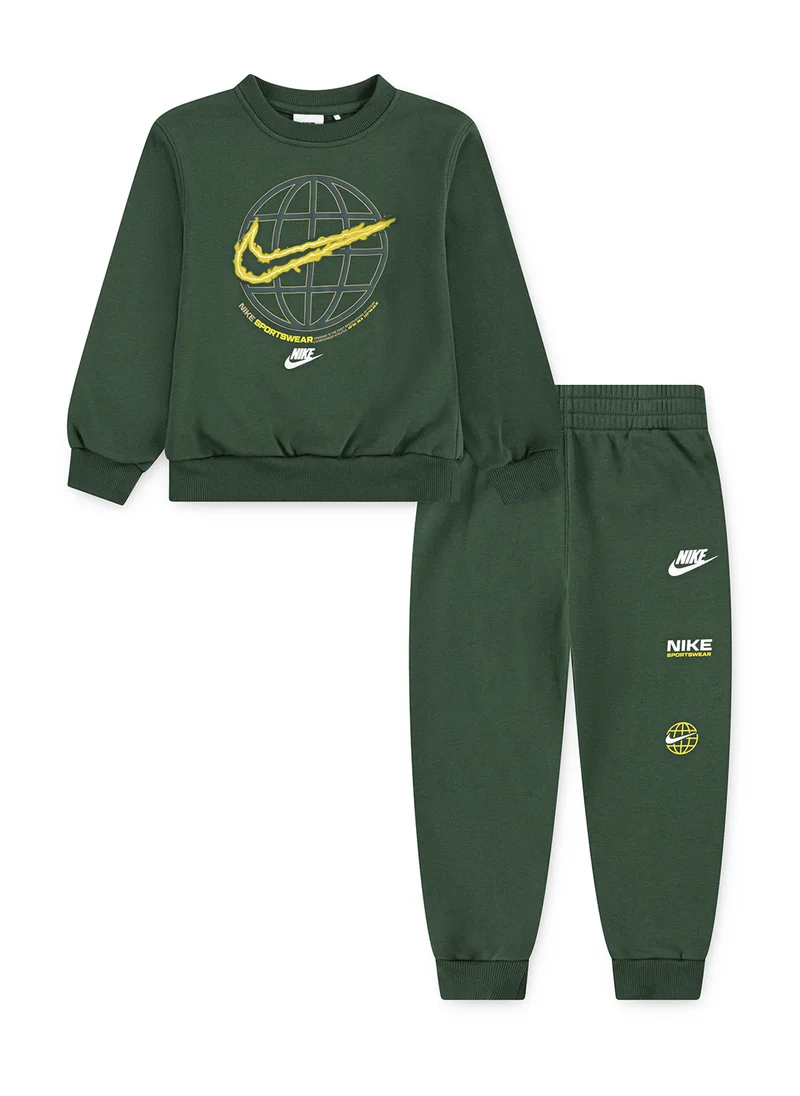 نايكي Kids Fleece Crew & Pant Set