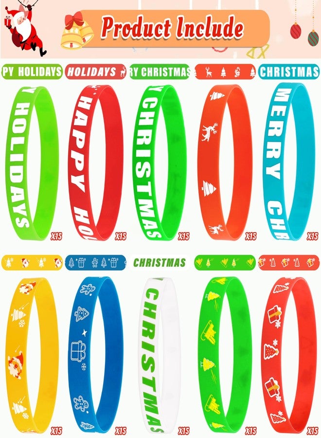 Moon Boat 144pcs Christmas Party Favors for Kids - Xmas Silicone Bracelets Bulk, Toys, Prizes for Holiday Gifts, Stocking Stuffers, Classroom, Students, Teachers, Adults - Image 4