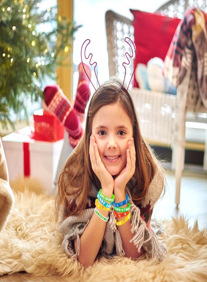 Moon Boat 144pcs Christmas Party Favors for Kids - Xmas Silicone Bracelets Bulk, Toys, Prizes for Holiday Gifts, Stocking Stuffers, Classroom, Students, Teachers, Adults - Image 3