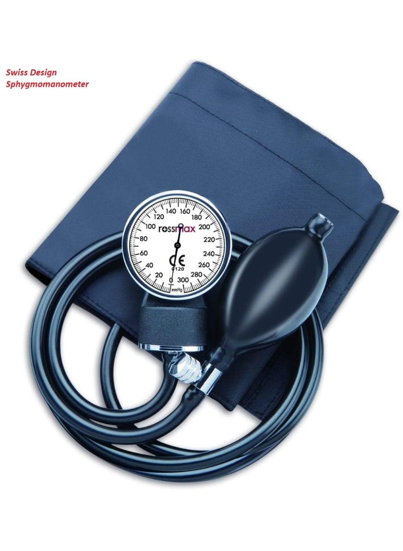 روزماكس مجموعة Rossmax المزدوجة: جهاز قياس ضغط الدم الزئبقي (Aneroid) طراز GB 101 وسماعة طبية أحادية الرأس طراز EB 100 - Image 3