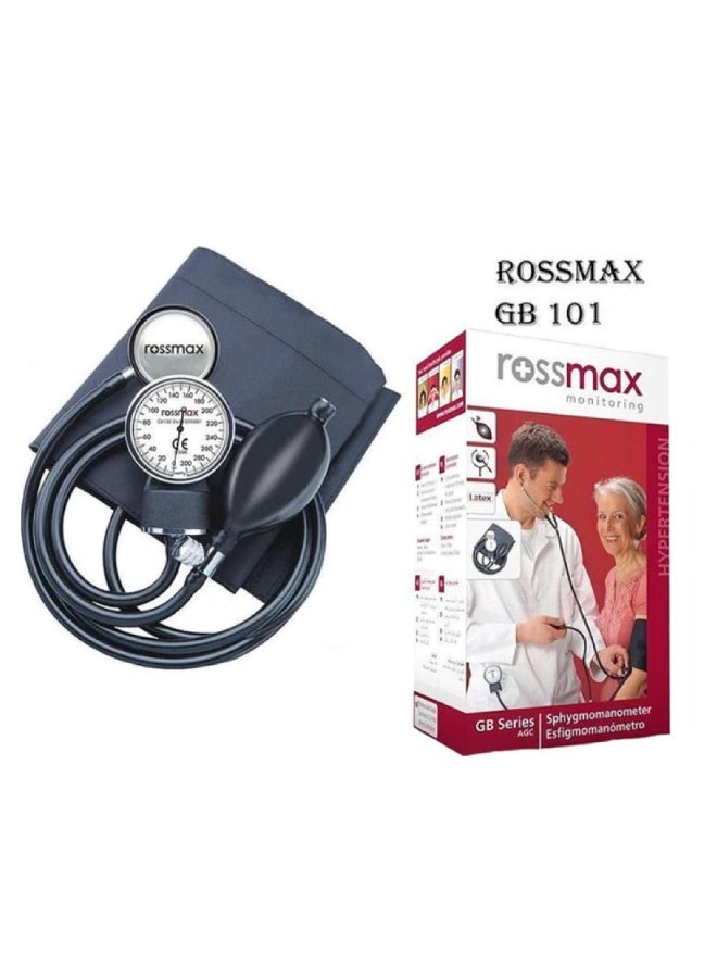 روزماكس مجموعة Rossmax المزدوجة: جهاز قياس ضغط الدم الزئبقي (Aneroid) طراز GB 101 وسماعة طبية أحادية الرأس طراز EB 100 - Image 4
