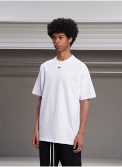 1807 oversized T-shirt simply style White Color