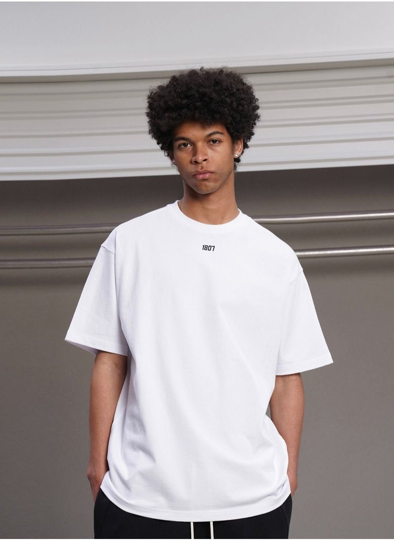 Thirty-One - 1807 oversized T-shirt simply style White Color - Image 1