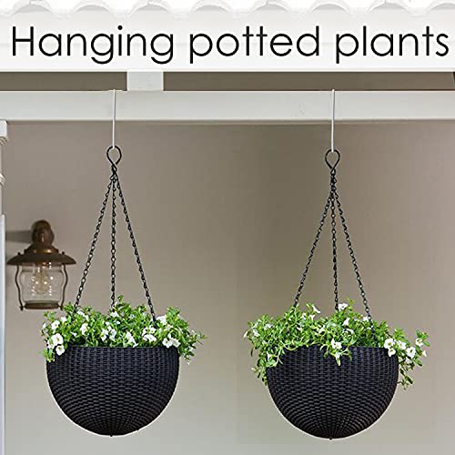 Gutapo 8 Pack White Vinyl Fence Hooks, 3 x 8 inch Pergola Patio Hooks Hangers for Hanging Plants, Planters, Bird Feeders, Lights, Lanterns, Tools - Image 3