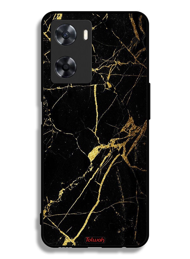 Tolwak Oppo A77s Protective Case Cover Crack Marble - Image 2