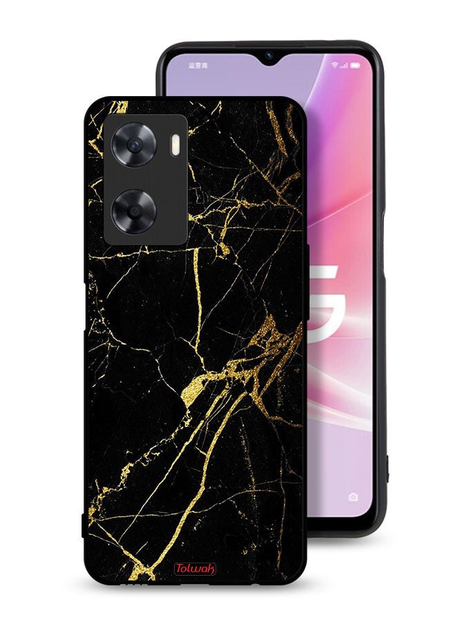 Tolwak Oppo A77s Protective Case Cover Crack Marble - Image 1