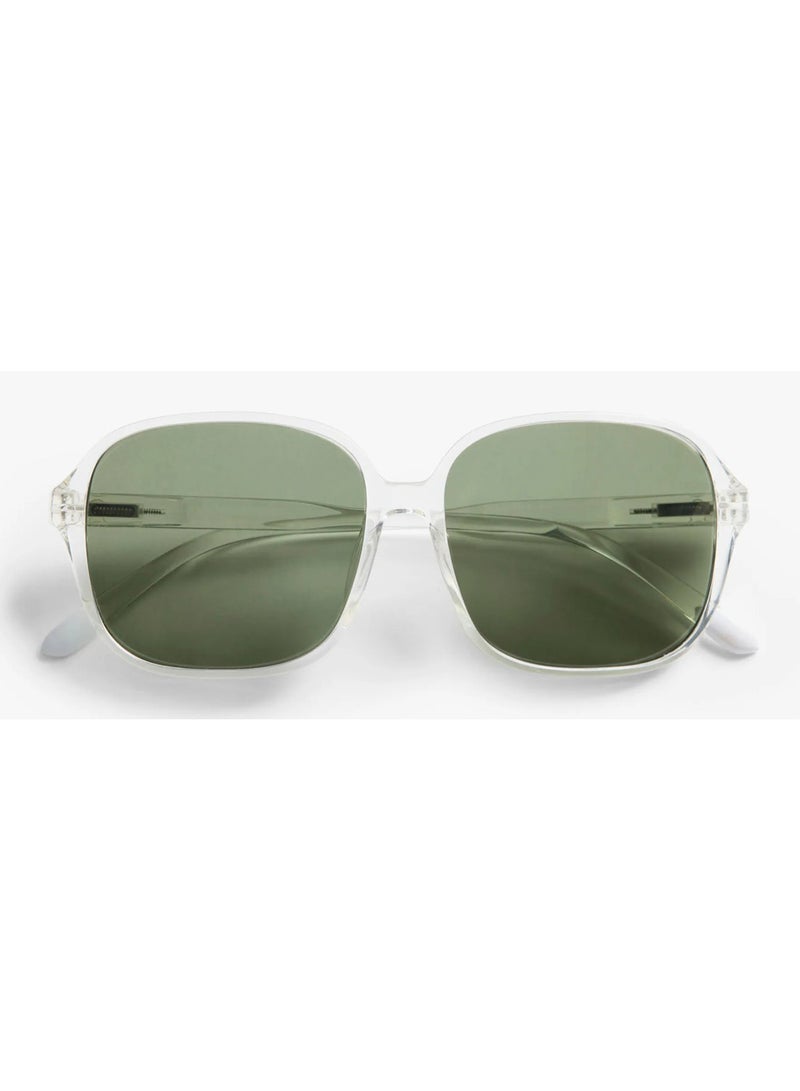 BARNER Pascal Glossy Crystal Sun - Unisex  Square Sunglasses - Image 1