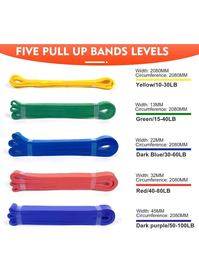 SKY-TOUCH Pull up Assist Bands,Exercise Resistance Bands Stretch Bands, Mobility Bands, Powerlifting Bands For Resistance Training, Physical Therapy And Home Workout  - Image 4