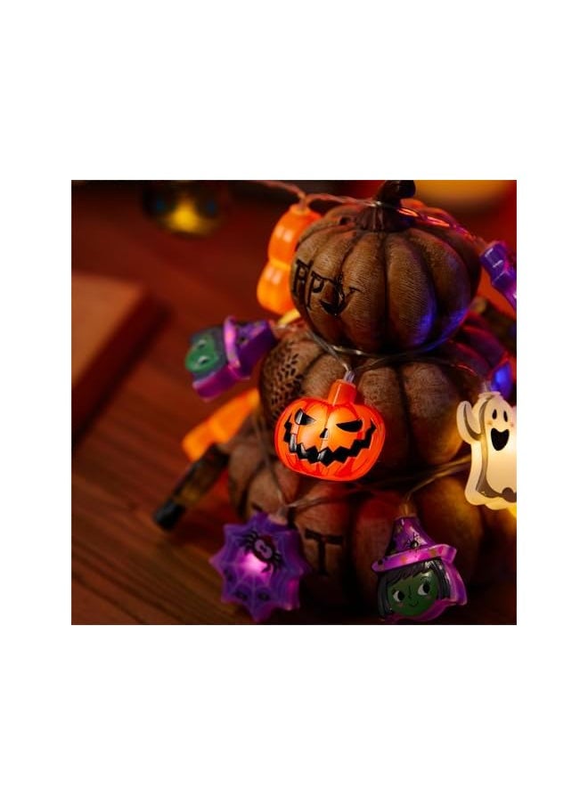 The Bros Halloween String Lights, 9.84Ft/3m 20 LED, Outdoor, Battery Operated, Timer Function, 8 Flashing Modes, Multicolor, String Light  - Image 5